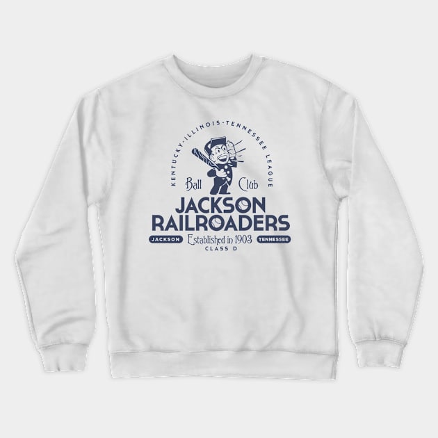 Jackson Railroaders Crewneck Sweatshirt by MindsparkCreative